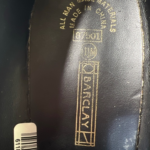 Barclay Men 11.5 M Black Patent Faux Leather Kilte Tassel Formal Shoes Prom - Picture 4 of 6